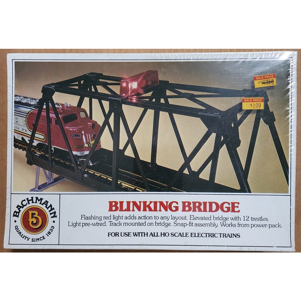 BACHMANN HO Scale 3029 Blinking Bridge Model Kit New Old Stock Sealed Kit
